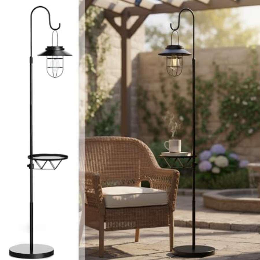 Outdoor Lighting Lamps - Lampu Lantai Tenaga Surya dengan Meja,