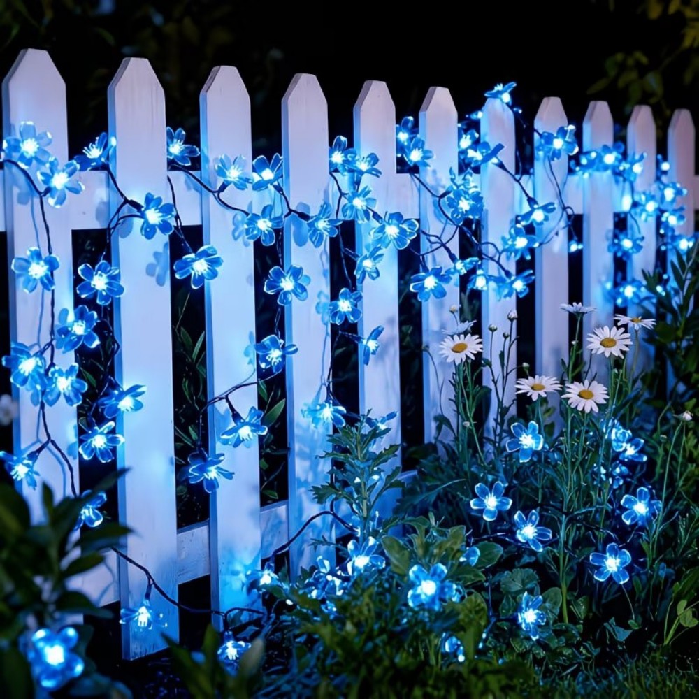 Solar Fairy String - Lampu Tali Luar Ruangan Motif Bunga