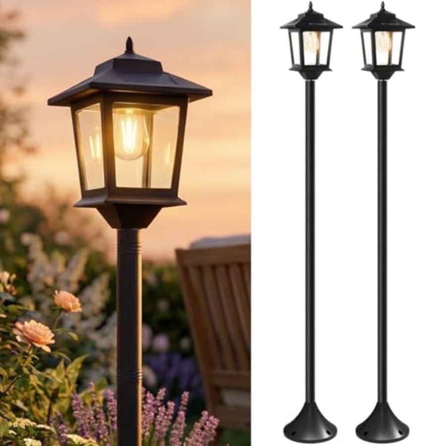 Outdoor Lighting Lamps - Lampu Tiang Tenaga Surya Luar Ruangan,