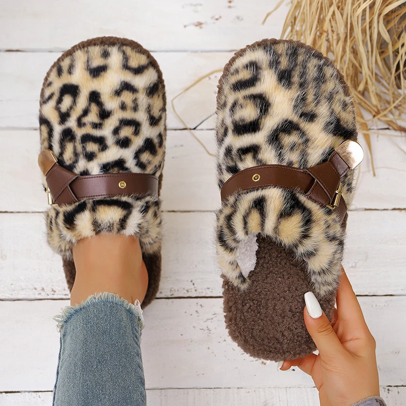 Outdoor Lighting For Your House - Sandal Bulu Motif Leopard untuk Wanita,