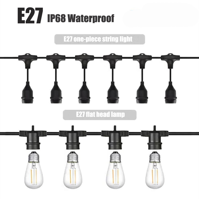 Outdoor Lighting Led Strip - Pemegang lampu kepala berulir, luar ruangan
