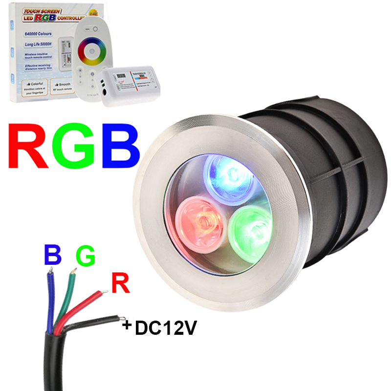 Outdoor Lighting Underground Wiring - Lampu bawah tanah LED RGB 4