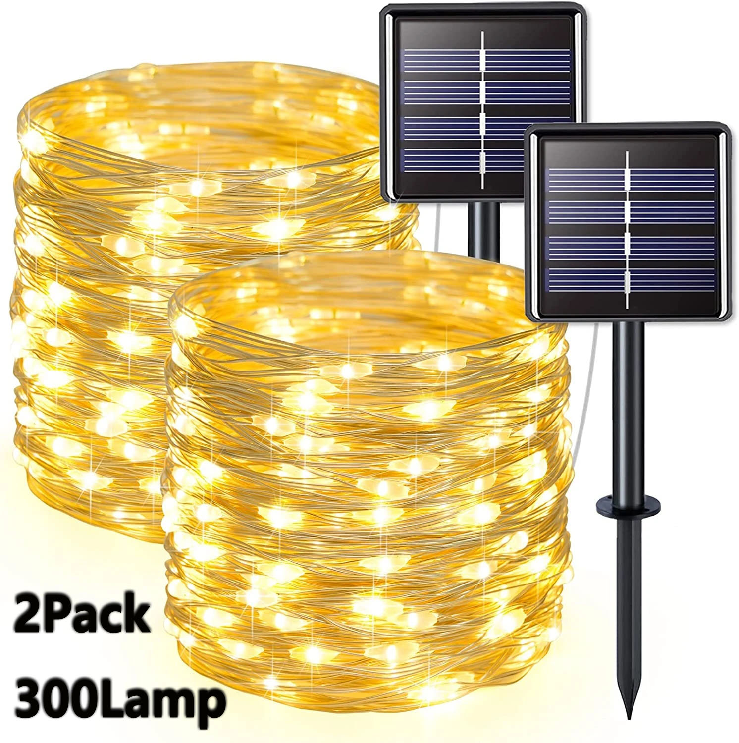 Solar Fairy String - 2 Pak Lampu Peri Surya 300LED