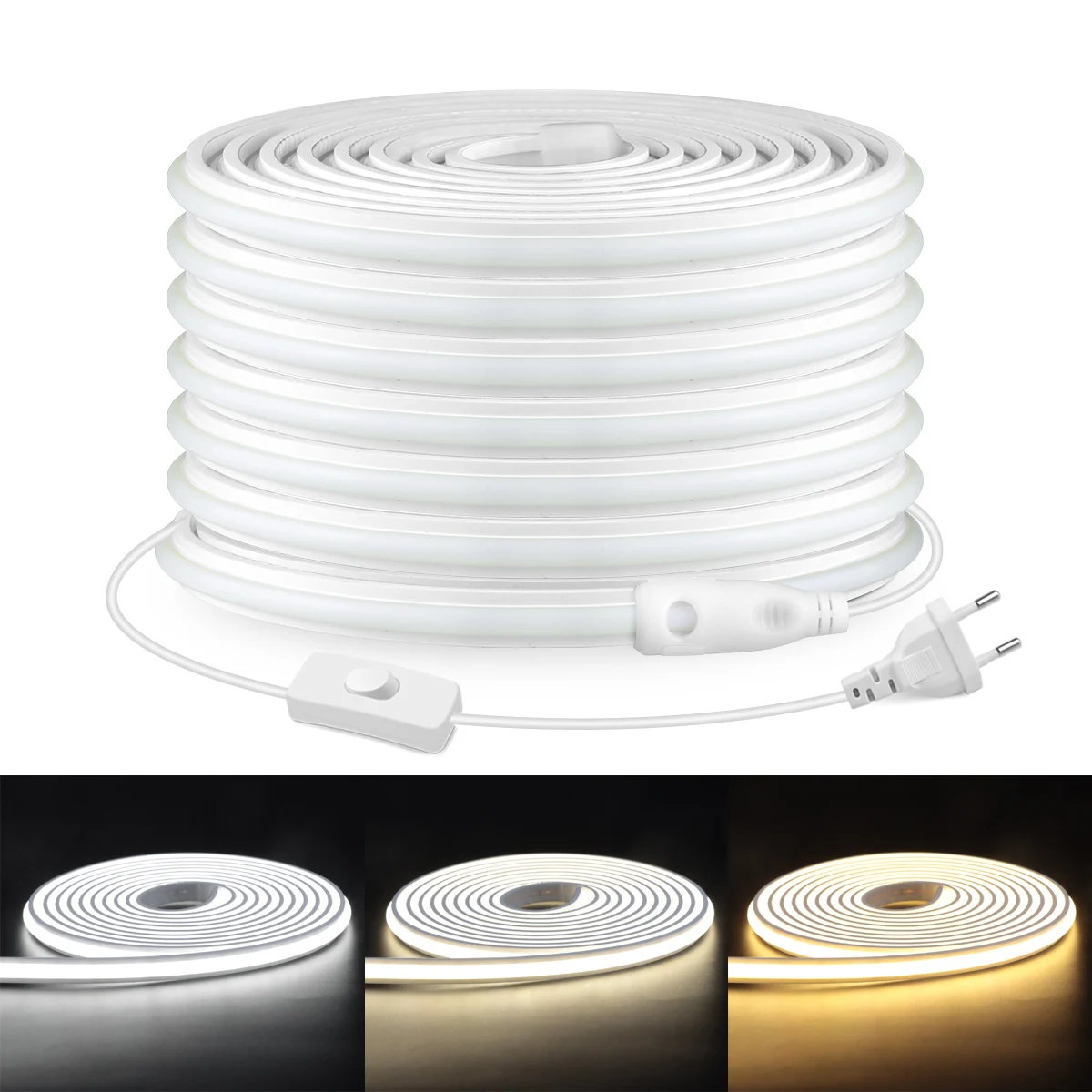 Outdoor Lighting Led Strip - Lampu Tabung Silikon Asli 220V COB
