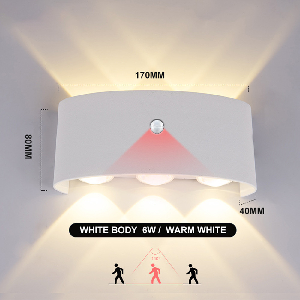 Outdoor Lighting Up And Down - PIR Sensor Gerak Lampu Dinding AC85-265V