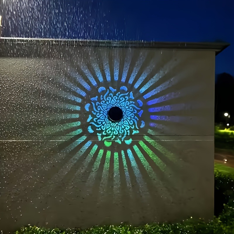 Outdoor Lighting Construction - Lampu Dinding LED Tenaga Surya Proyeksi