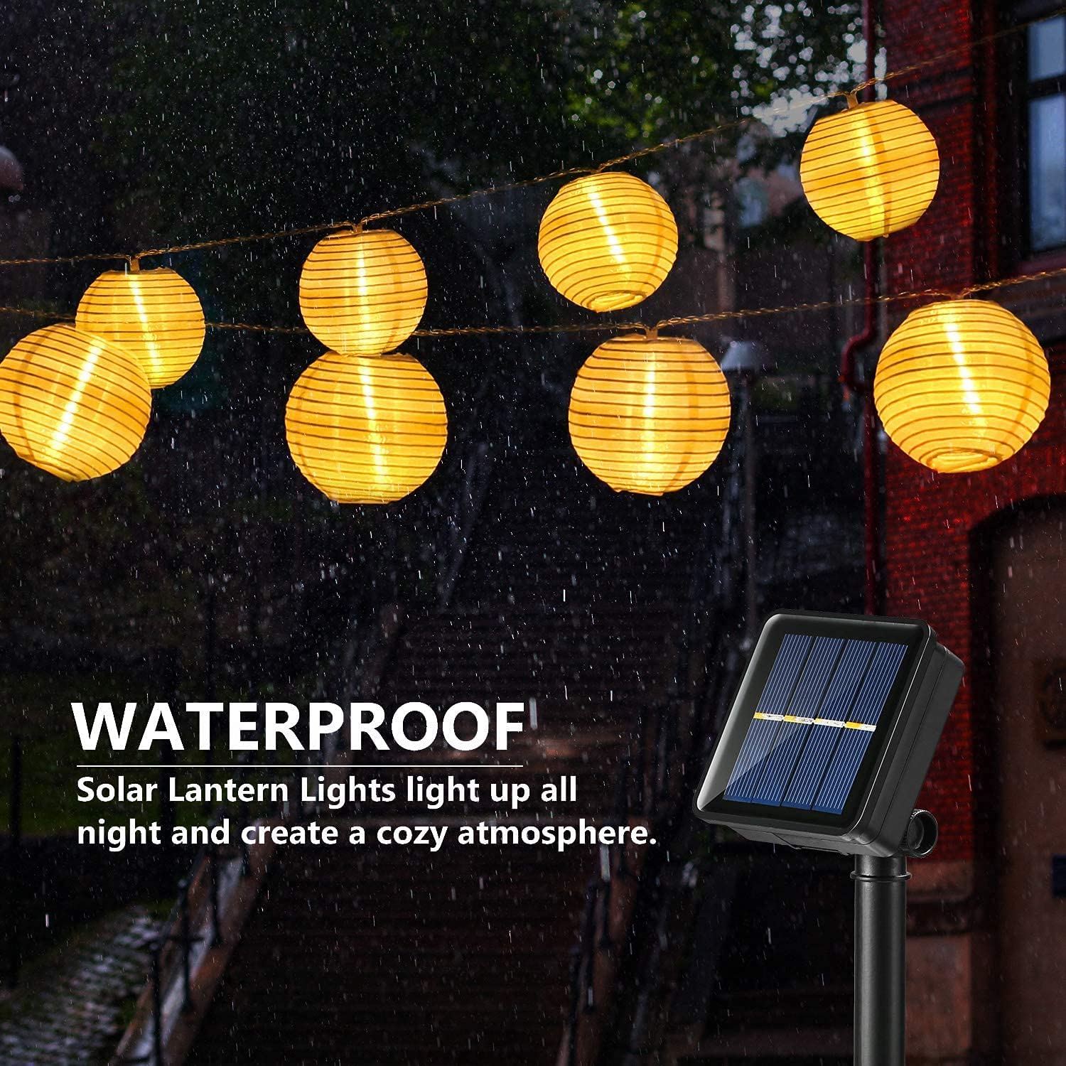 Lampu peri tali tenaga surya,  - Solar Fairy String ulasan dan harga