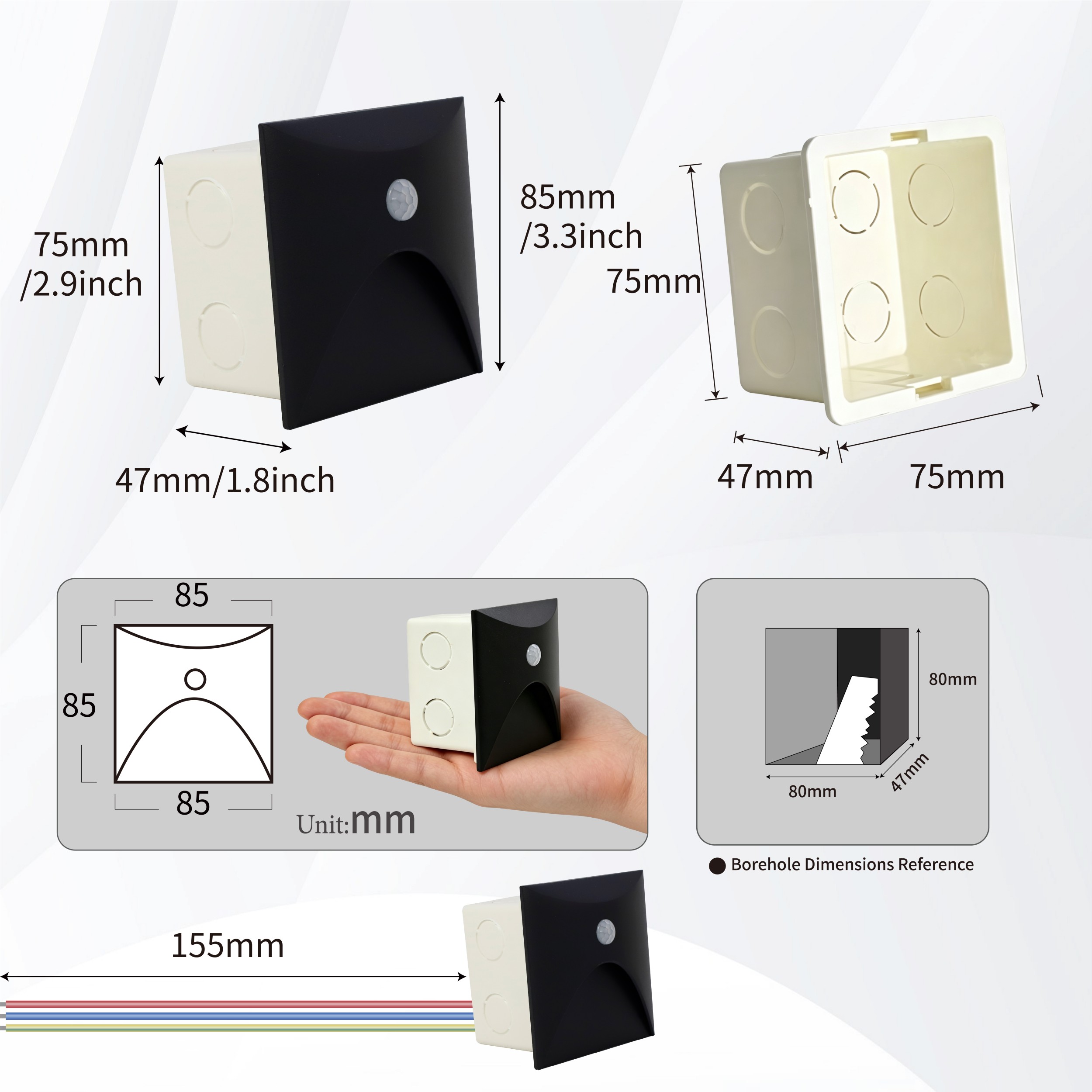 Lampu Dinding Sensor gerak dal - Outdoor Lighting Up And Down ulasan dan harga