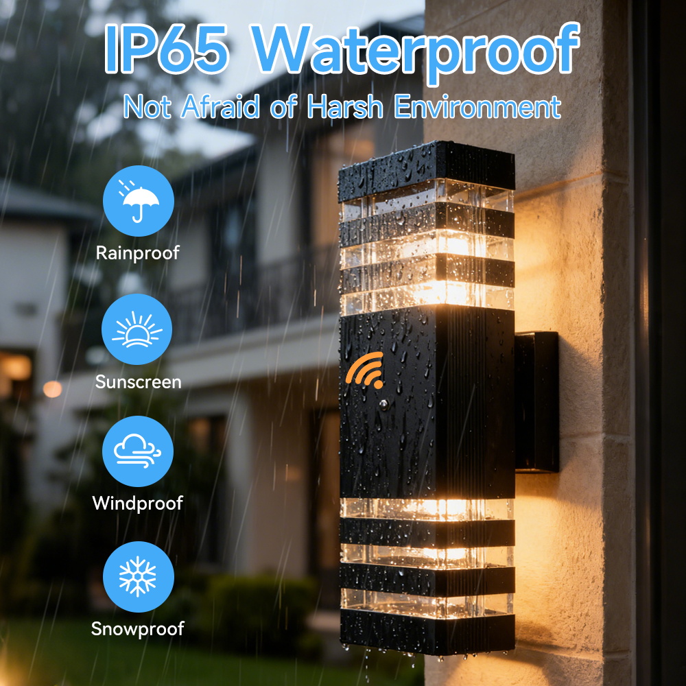 Lampu Sensor Lampu Dinding Lua - Outdoor Lighting Up And Down ulasan dan harga