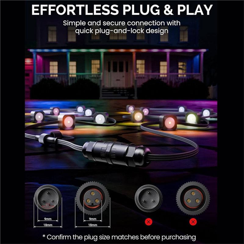 Konektor Sambungan Tahan Air D - Outdoor Lighting Govee ulasan dan harga