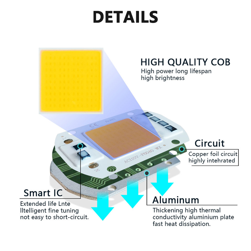 3000K 6000K LED COB Chip Lampu - Zumtobel Outdoor Lighting ulasan dan harga