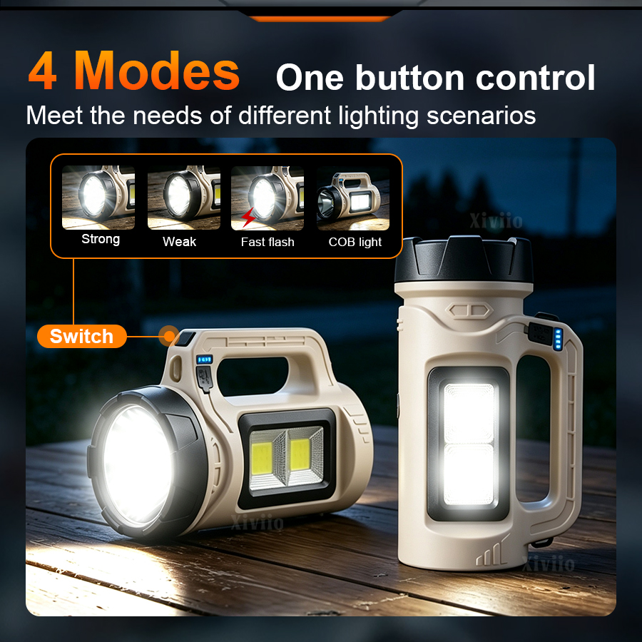 Senter LED genggam multipemand - Outdoor Lighting Construction ulasan dan harga