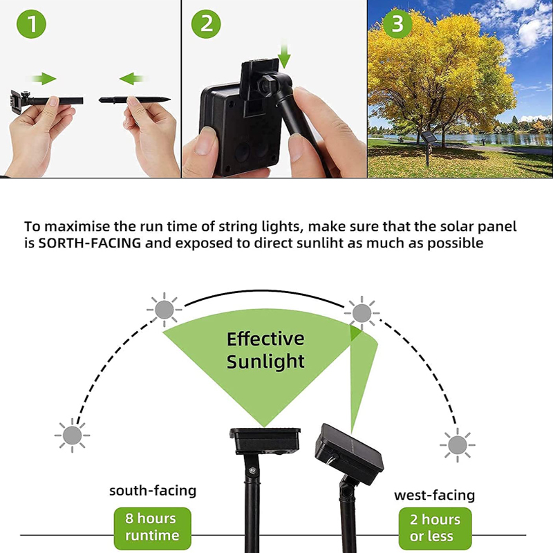 Lampu setrip LED tenaga surya, - Solar Fairy String ulasan dan harga