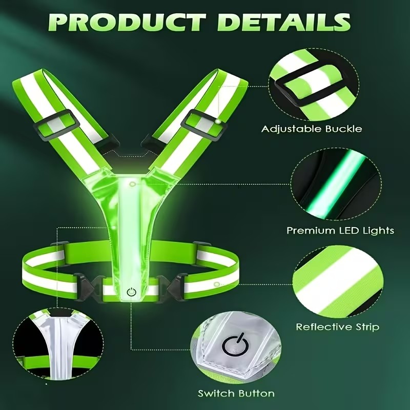 Rompi Reflektor LED Elastis un - Outdoor Lighting Led Strip ulasan dan harga