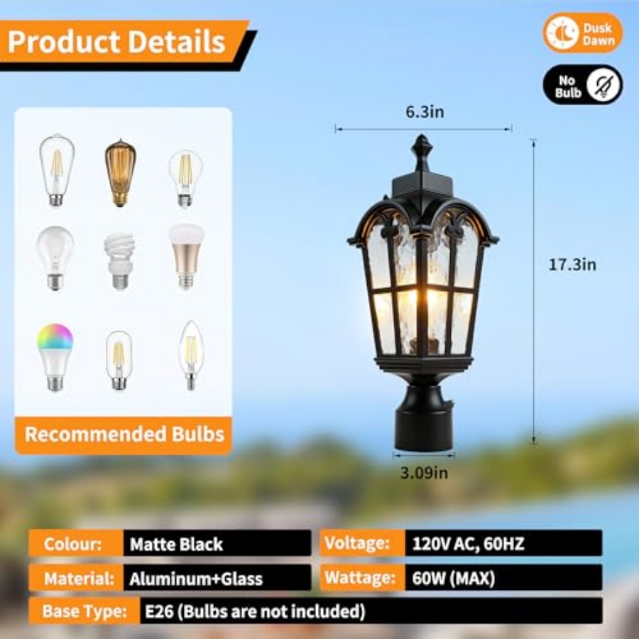 Lampu Tiang Luar Ruangan Senso - Outdoor Lighting Lamps ulasan dan harga