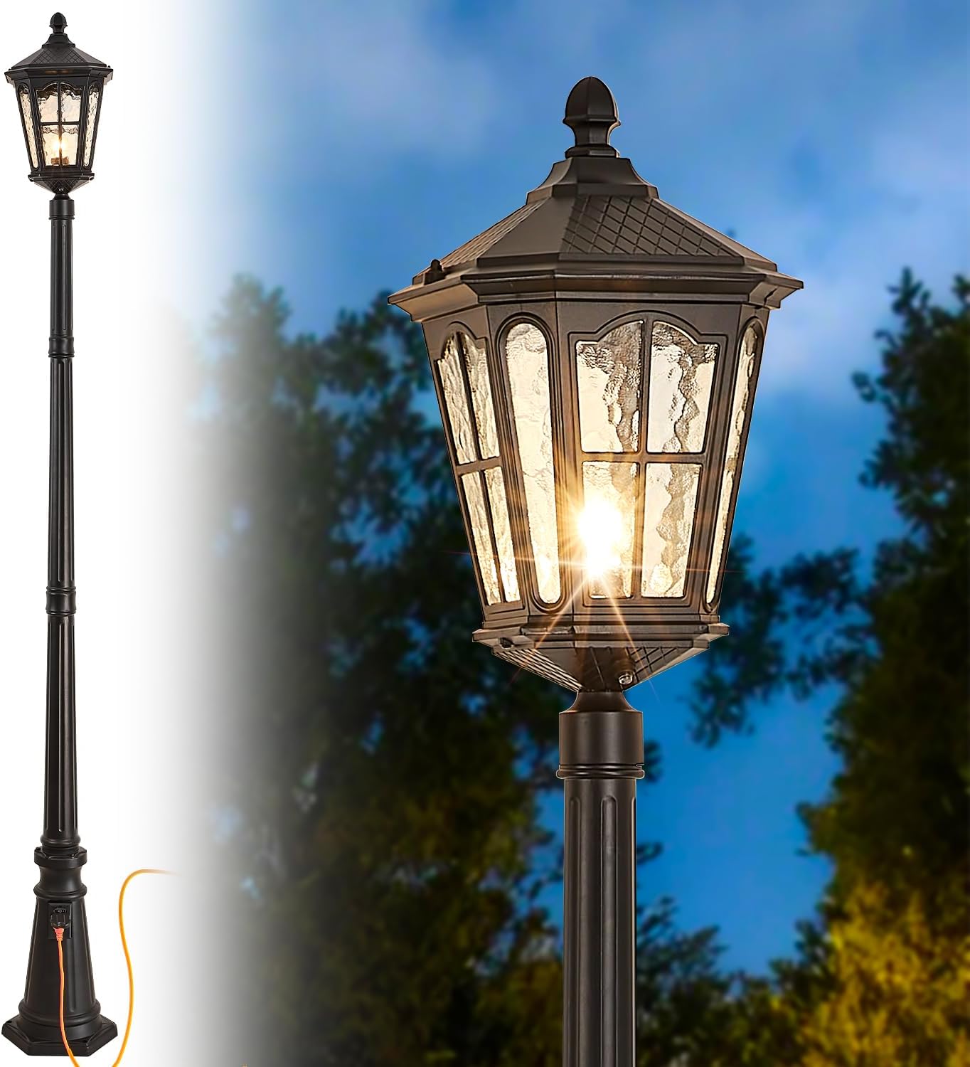 Lampu tiang luar ruangan tahan - Outdoor Yard Lighting Fixtures ulasan dan harga