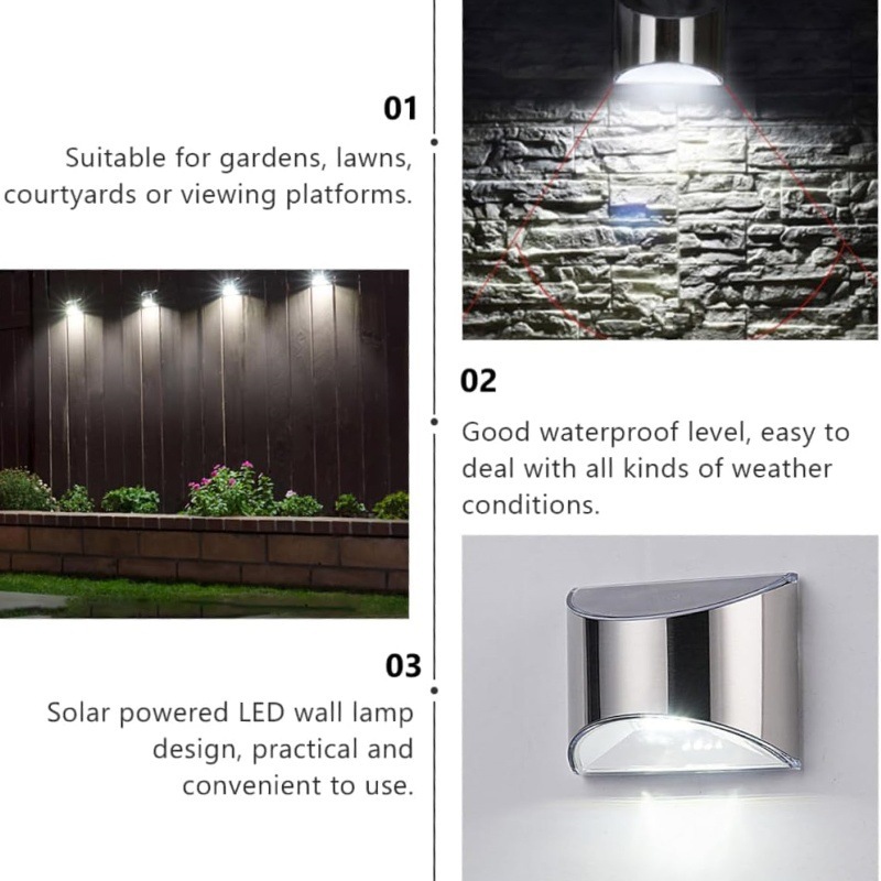 2 Buah Lampu Taman Tenaga Sury - Outdoor Lighting Up And Down ulasan dan harga