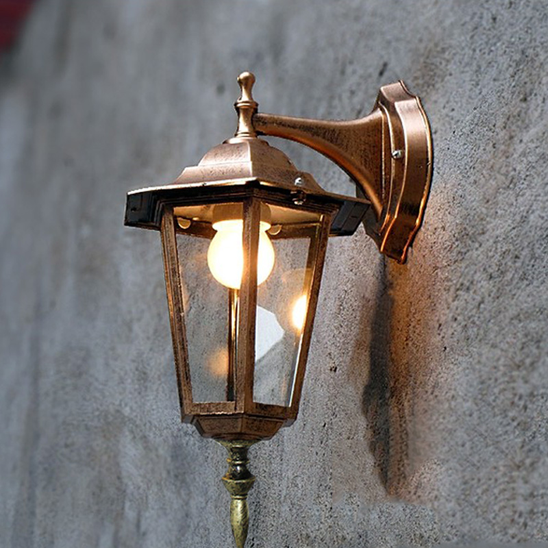 Gaya Eropa Retro Led Lampu Din - Outdoor Lighting Up And Down ulasan dan harga