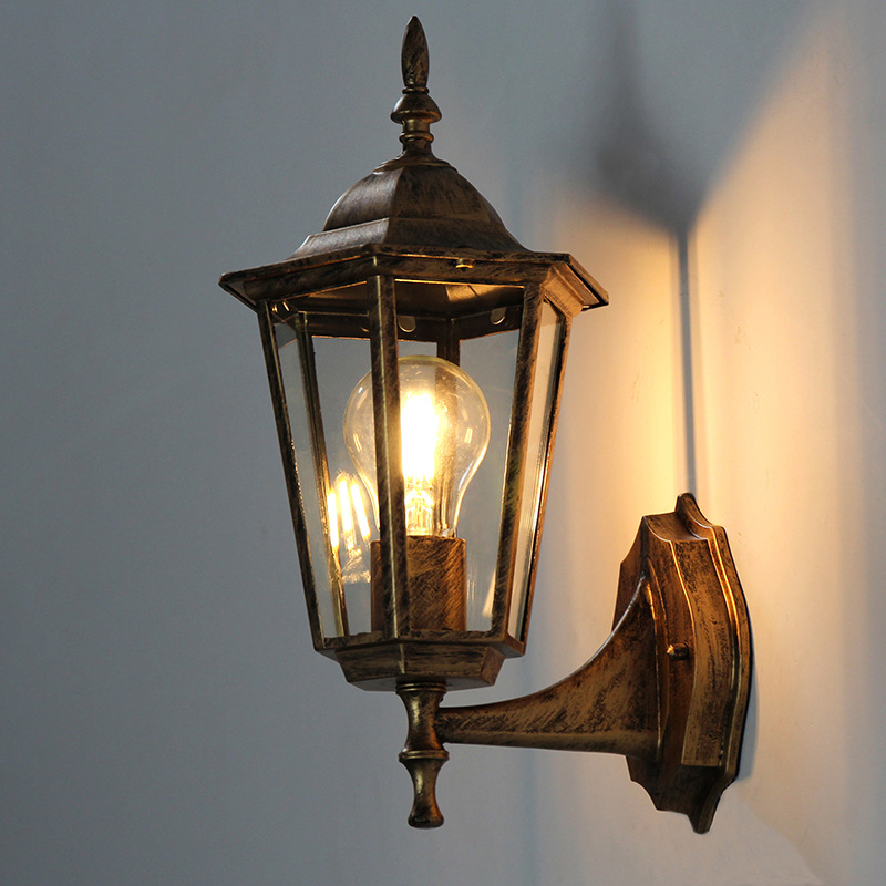 Gaya Eropa Retro Led Lampu Din - Outdoor Lighting Up And Down ulasan dan harga