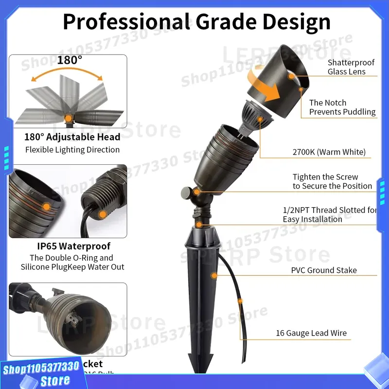 Lampu Sorot LED MR16 Tegangan  - Outdoor Yard Lighting Fixtures ulasan dan harga