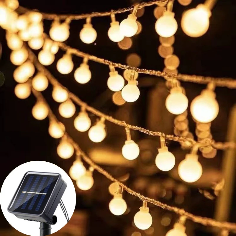 100LED Bola Karangan Bunga Per - Solar Fairy String ulasan dan harga