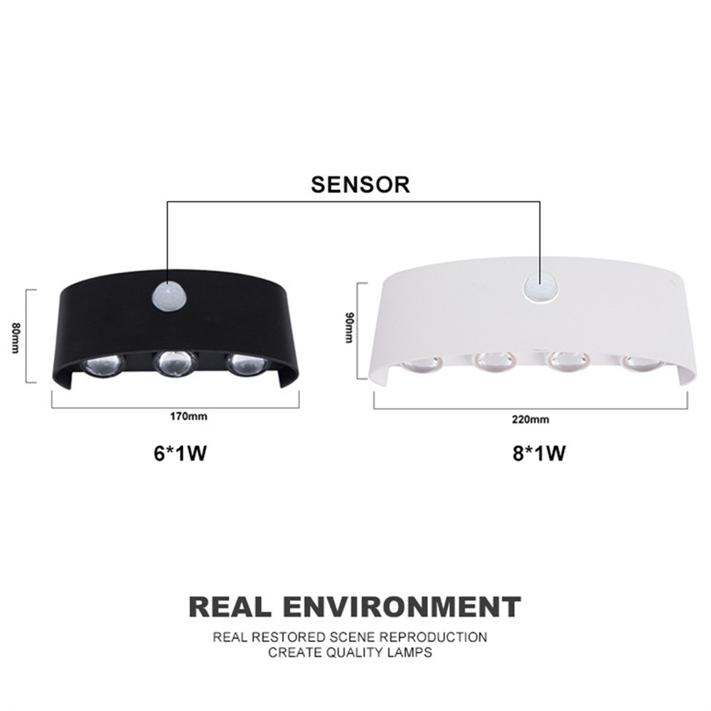 PIR Sensor Gerak Lampu Dinding - Outdoor Lighting Up And Down ulasan dan harga
