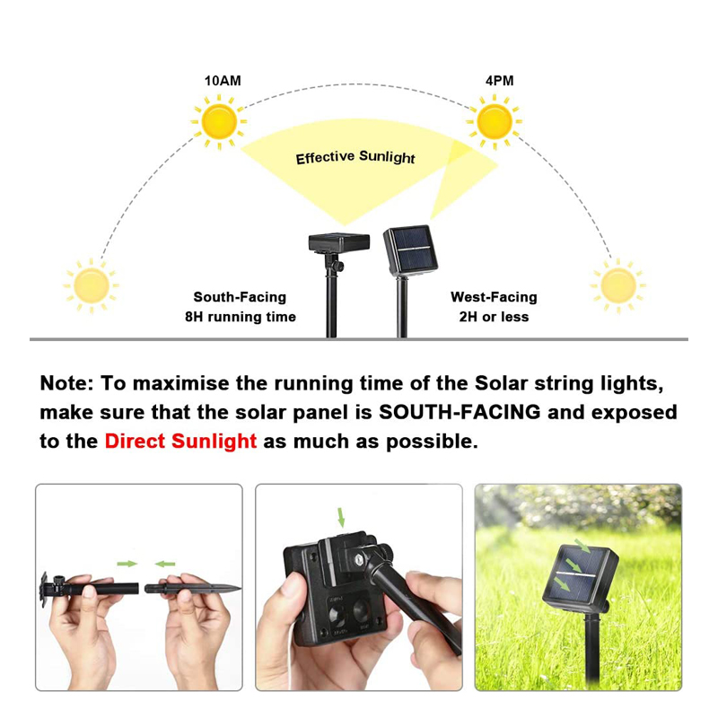 LED Luar Ruangan Lampu Tali Pe - Solar Fairy String ulasan dan harga