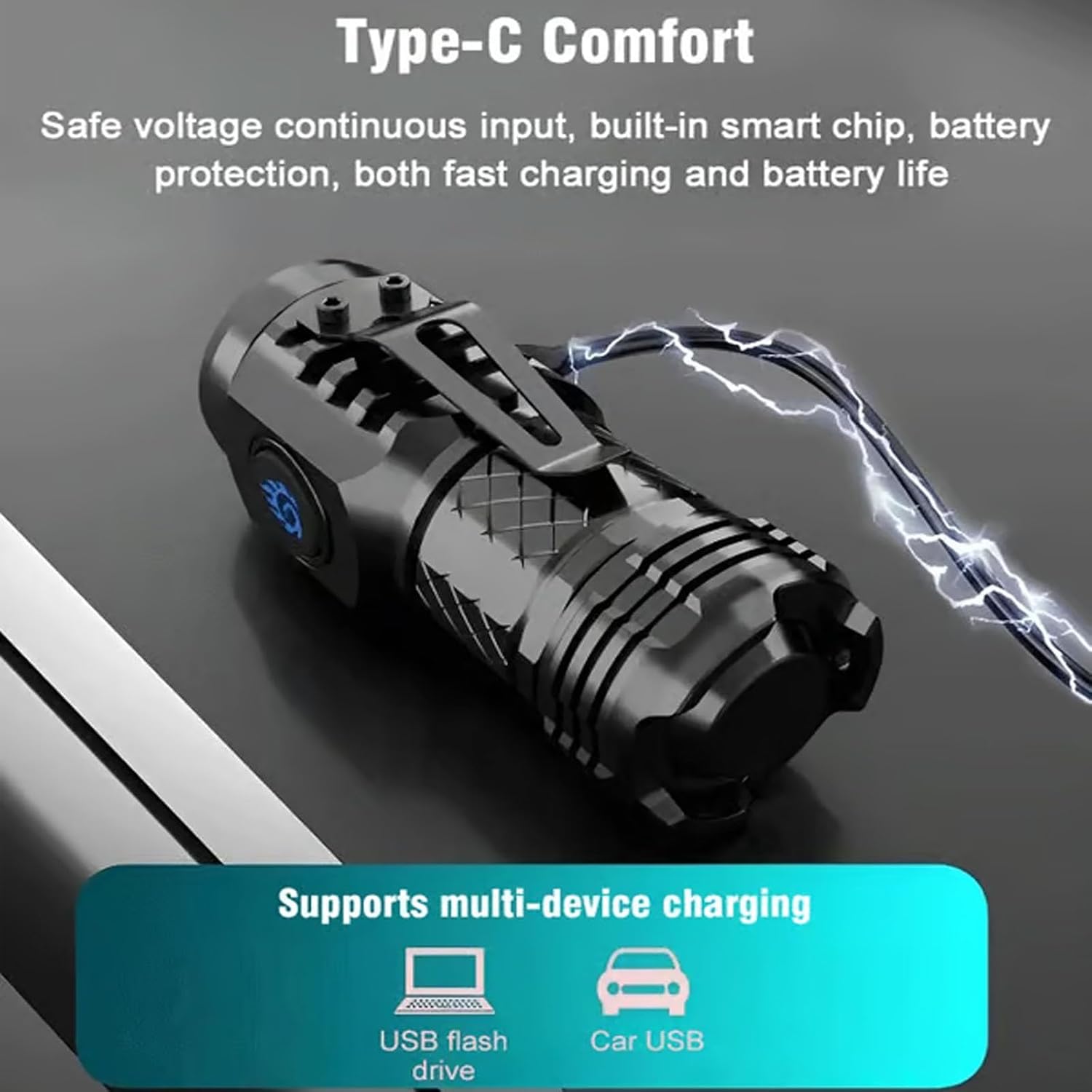 Senter Taktis Daya Tinggi 3LED - Outdoor Lighting Construction ulasan dan harga